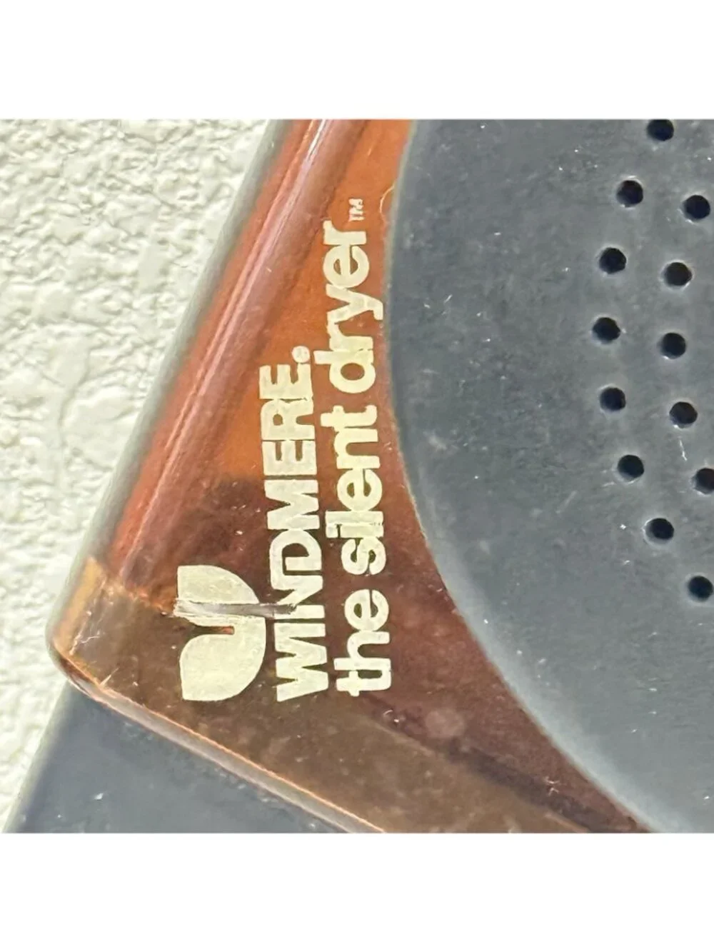 Blow Dryer Windmere the silent dryer Brown Vintage